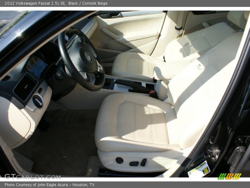 Black / Cornsilk Beige 2012 Volkswagen Passat 2.5L SE