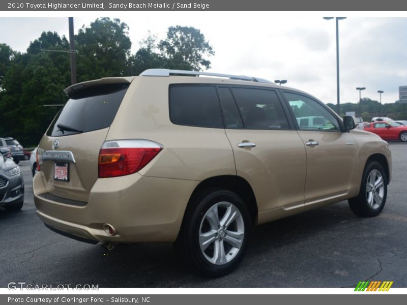 Sandy Beach Metallic / Sand Beige 2010 Toyota Highlander Limited