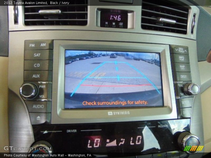 Black / Ivory 2012 Toyota Avalon Limited