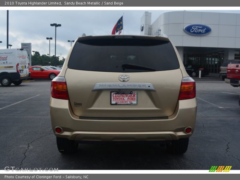 Sandy Beach Metallic / Sand Beige 2010 Toyota Highlander Limited