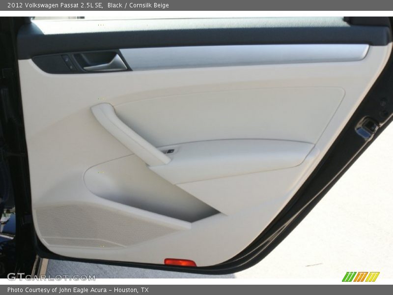 Black / Cornsilk Beige 2012 Volkswagen Passat 2.5L SE