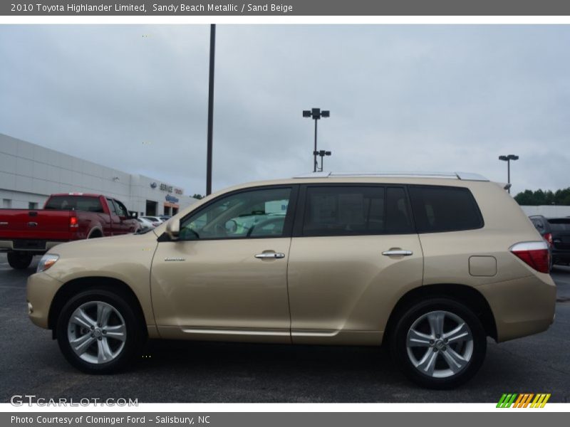 Sandy Beach Metallic / Sand Beige 2010 Toyota Highlander Limited