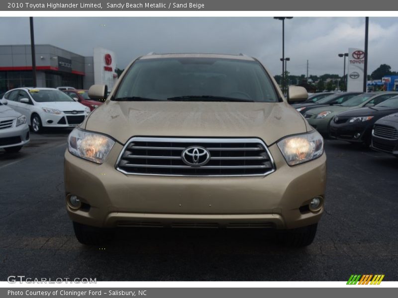 Sandy Beach Metallic / Sand Beige 2010 Toyota Highlander Limited