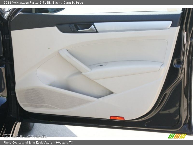 Black / Cornsilk Beige 2012 Volkswagen Passat 2.5L SE