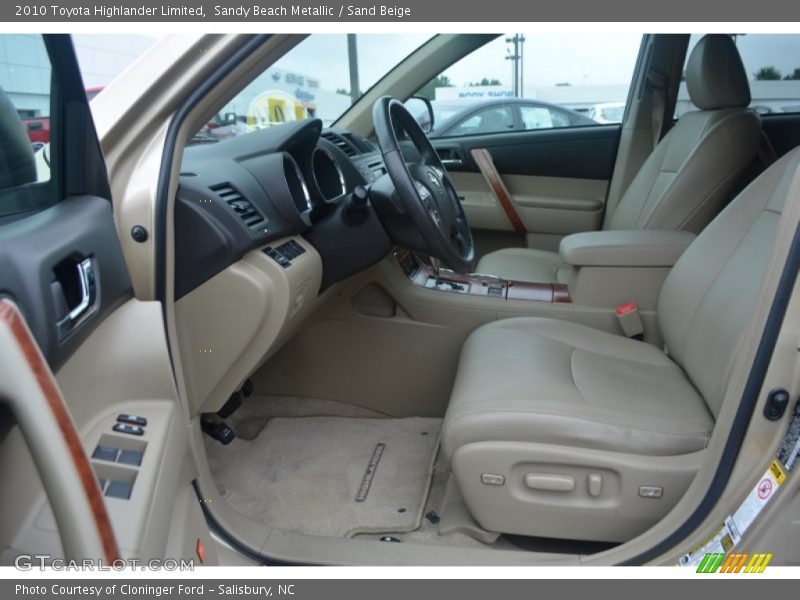 Sandy Beach Metallic / Sand Beige 2010 Toyota Highlander Limited