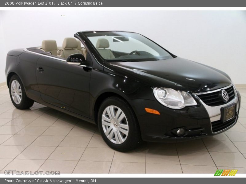 Black Uni / Cornsilk Beige 2008 Volkswagen Eos 2.0T