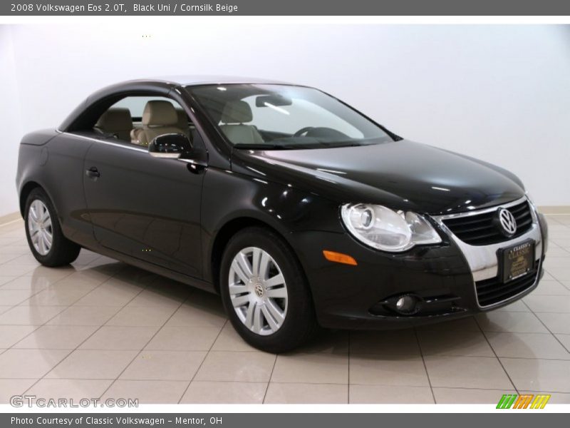 Black Uni / Cornsilk Beige 2008 Volkswagen Eos 2.0T