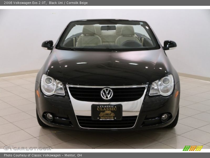 Black Uni / Cornsilk Beige 2008 Volkswagen Eos 2.0T