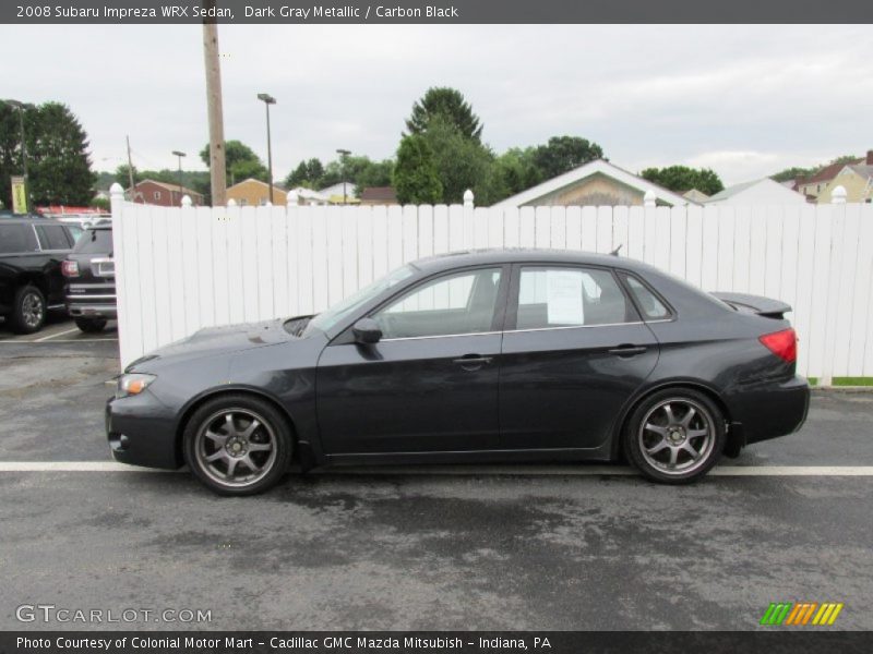 Dark Gray Metallic / Carbon Black 2008 Subaru Impreza WRX Sedan