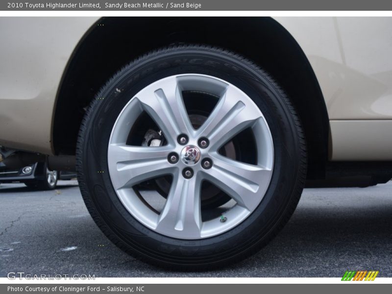 Sandy Beach Metallic / Sand Beige 2010 Toyota Highlander Limited