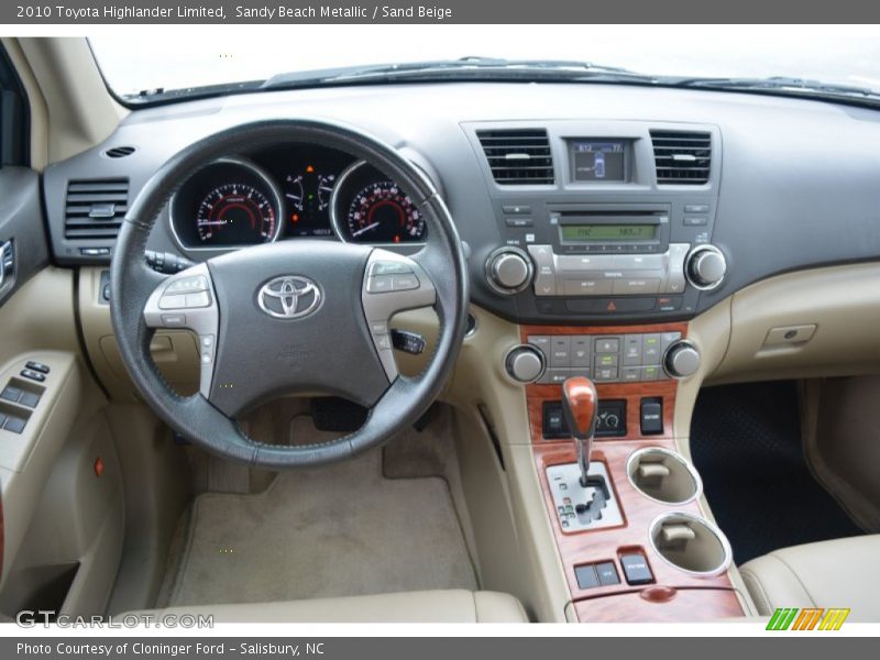 Sandy Beach Metallic / Sand Beige 2010 Toyota Highlander Limited