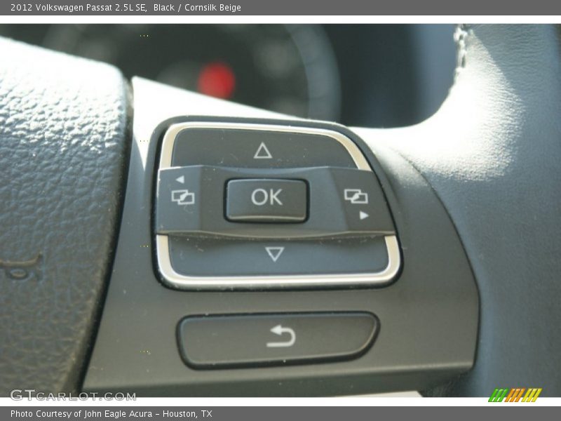 Black / Cornsilk Beige 2012 Volkswagen Passat 2.5L SE