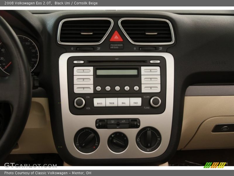 Black Uni / Cornsilk Beige 2008 Volkswagen Eos 2.0T