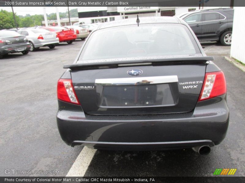 Dark Gray Metallic / Carbon Black 2008 Subaru Impreza WRX Sedan