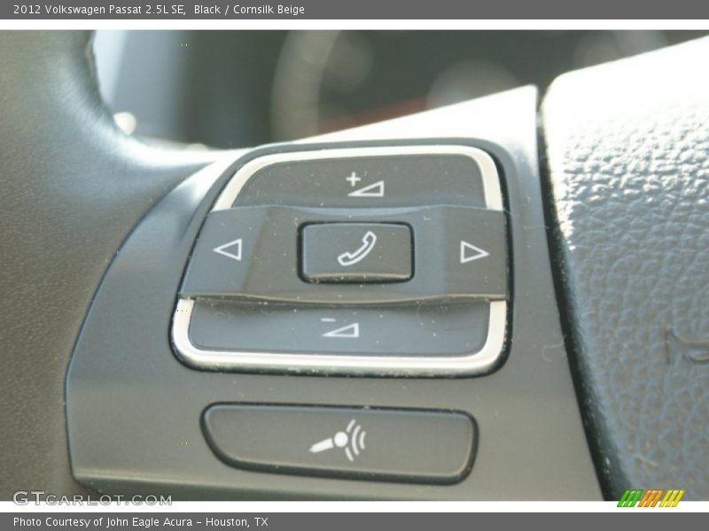 Black / Cornsilk Beige 2012 Volkswagen Passat 2.5L SE