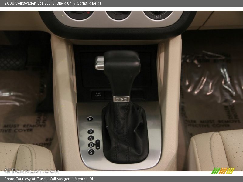 Black Uni / Cornsilk Beige 2008 Volkswagen Eos 2.0T