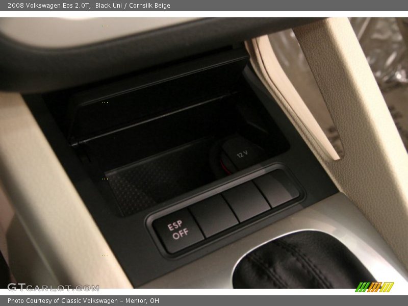 Black Uni / Cornsilk Beige 2008 Volkswagen Eos 2.0T
