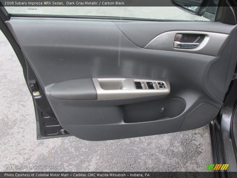 Dark Gray Metallic / Carbon Black 2008 Subaru Impreza WRX Sedan