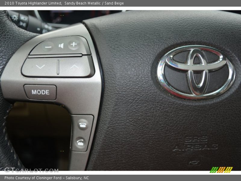 Sandy Beach Metallic / Sand Beige 2010 Toyota Highlander Limited