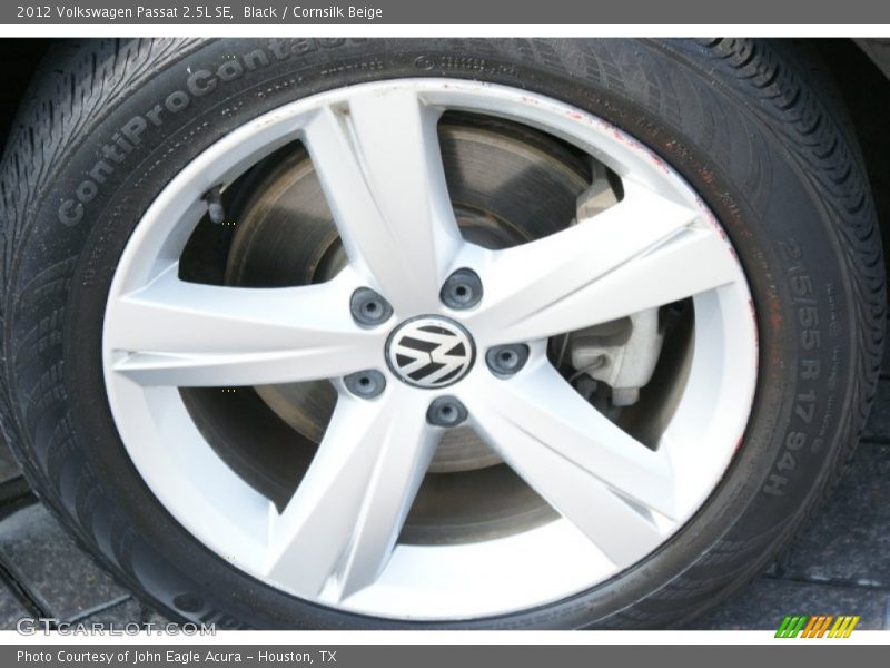 Black / Cornsilk Beige 2012 Volkswagen Passat 2.5L SE