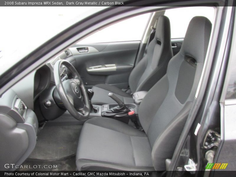 Dark Gray Metallic / Carbon Black 2008 Subaru Impreza WRX Sedan