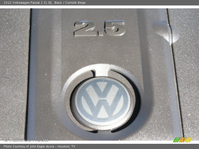 Black / Cornsilk Beige 2012 Volkswagen Passat 2.5L SE