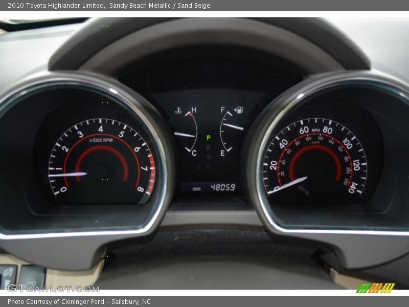 Sandy Beach Metallic / Sand Beige 2010 Toyota Highlander Limited