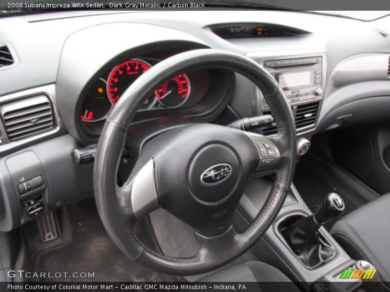 Dark Gray Metallic / Carbon Black 2008 Subaru Impreza WRX Sedan