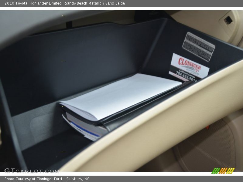 Sandy Beach Metallic / Sand Beige 2010 Toyota Highlander Limited