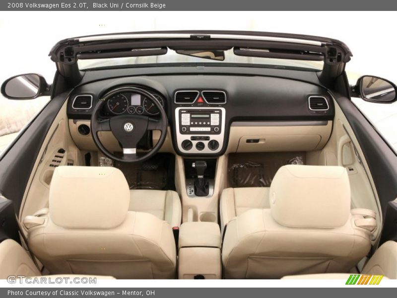 Black Uni / Cornsilk Beige 2008 Volkswagen Eos 2.0T