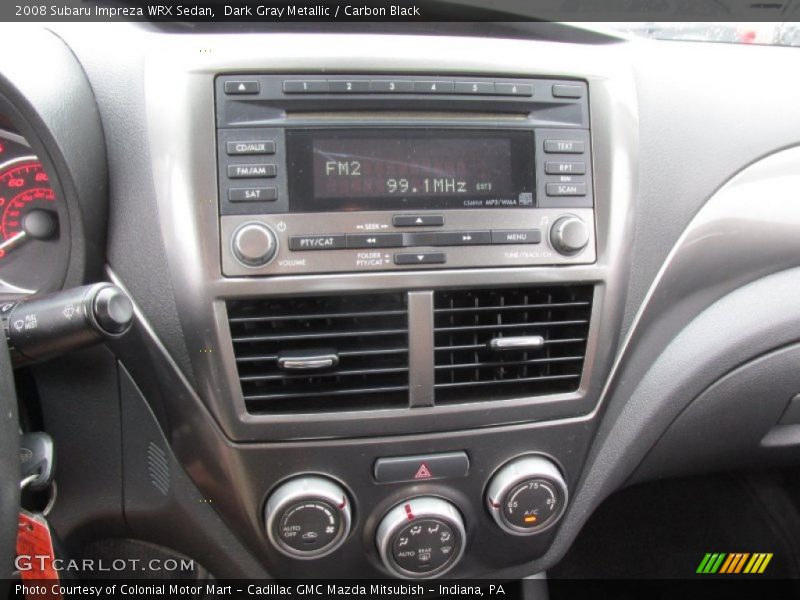 Dark Gray Metallic / Carbon Black 2008 Subaru Impreza WRX Sedan