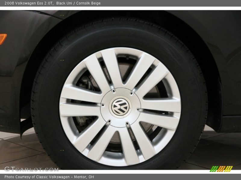 Black Uni / Cornsilk Beige 2008 Volkswagen Eos 2.0T