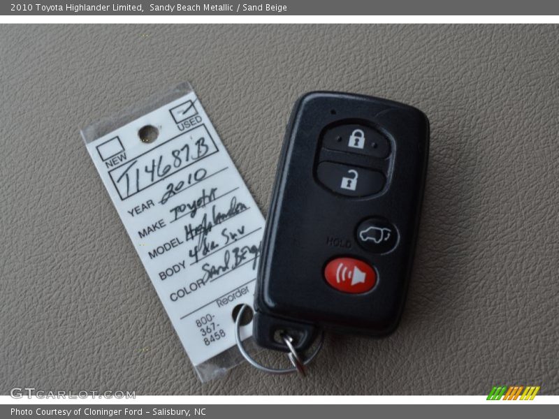 Sandy Beach Metallic / Sand Beige 2010 Toyota Highlander Limited