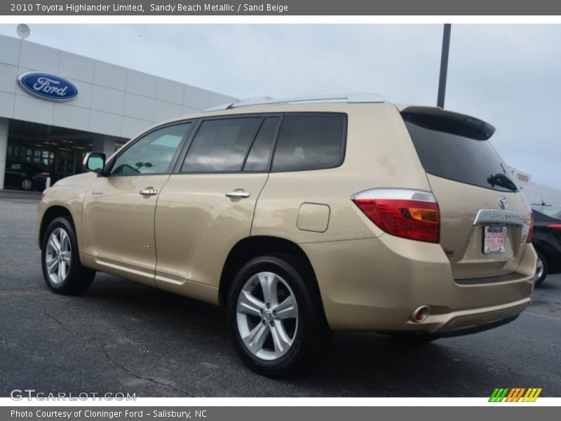 Sandy Beach Metallic / Sand Beige 2010 Toyota Highlander Limited