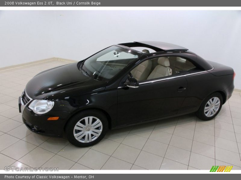 Black Uni / Cornsilk Beige 2008 Volkswagen Eos 2.0T