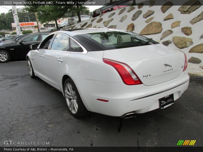 Polaris White / Ivory/Oyster 2013 Jaguar XJ XJL Portfolio AWD