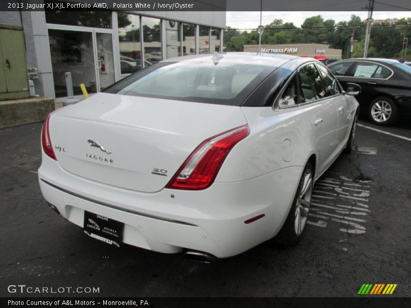Polaris White / Ivory/Oyster 2013 Jaguar XJ XJL Portfolio AWD