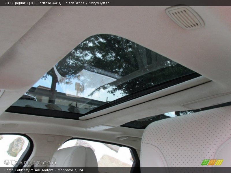 Polaris White / Ivory/Oyster 2013 Jaguar XJ XJL Portfolio AWD
