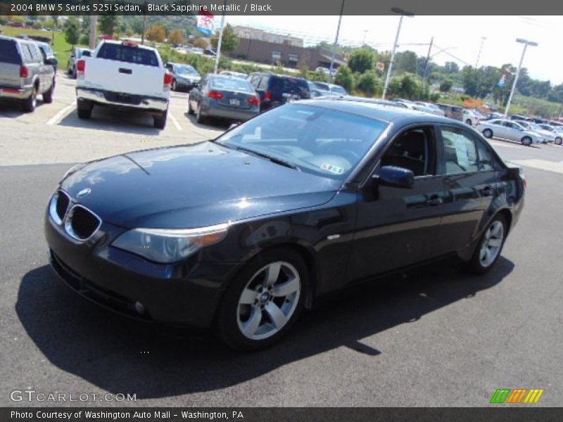 Black Sapphire Metallic / Black 2004 BMW 5 Series 525i Sedan