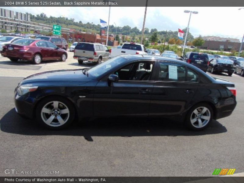 Black Sapphire Metallic / Black 2004 BMW 5 Series 525i Sedan