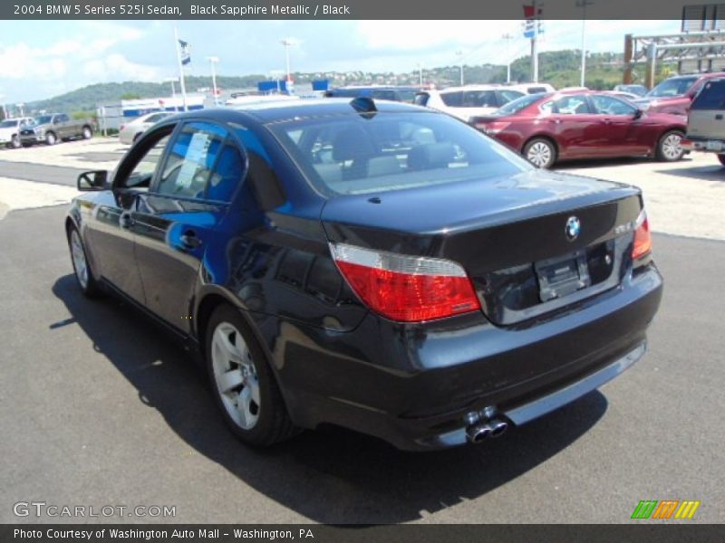 Black Sapphire Metallic / Black 2004 BMW 5 Series 525i Sedan