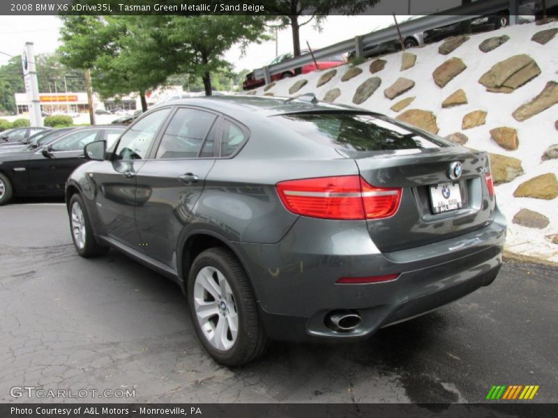 Tasman Green Metallic / Sand Beige 2008 BMW X6 xDrive35i