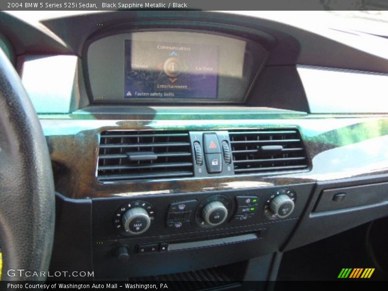 Black Sapphire Metallic / Black 2004 BMW 5 Series 525i Sedan