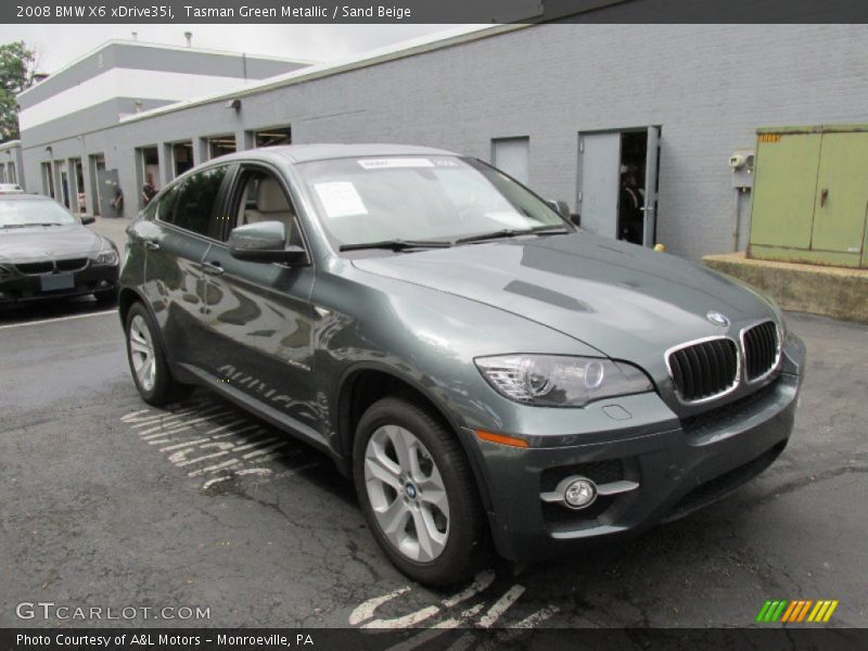 Tasman Green Metallic / Sand Beige 2008 BMW X6 xDrive35i