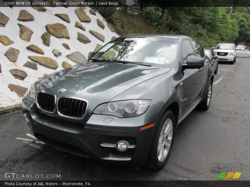 Tasman Green Metallic / Sand Beige 2008 BMW X6 xDrive35i