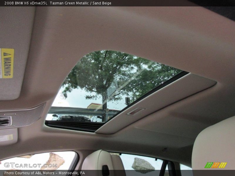 Tasman Green Metallic / Sand Beige 2008 BMW X6 xDrive35i