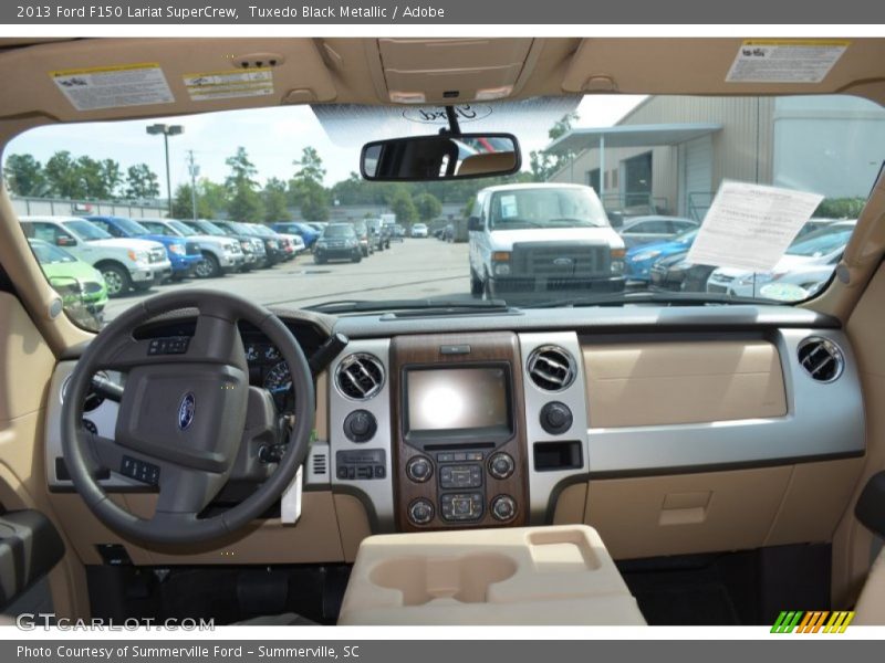 Tuxedo Black Metallic / Adobe 2013 Ford F150 Lariat SuperCrew