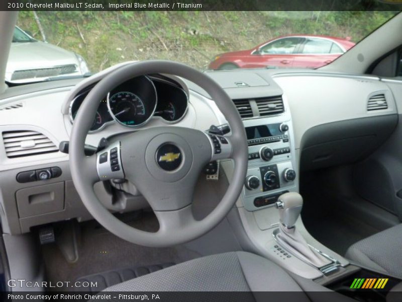 Imperial Blue Metallic / Titanium 2010 Chevrolet Malibu LT Sedan