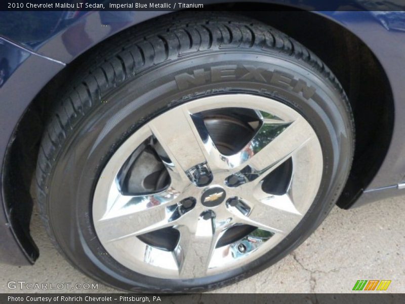 Imperial Blue Metallic / Titanium 2010 Chevrolet Malibu LT Sedan
