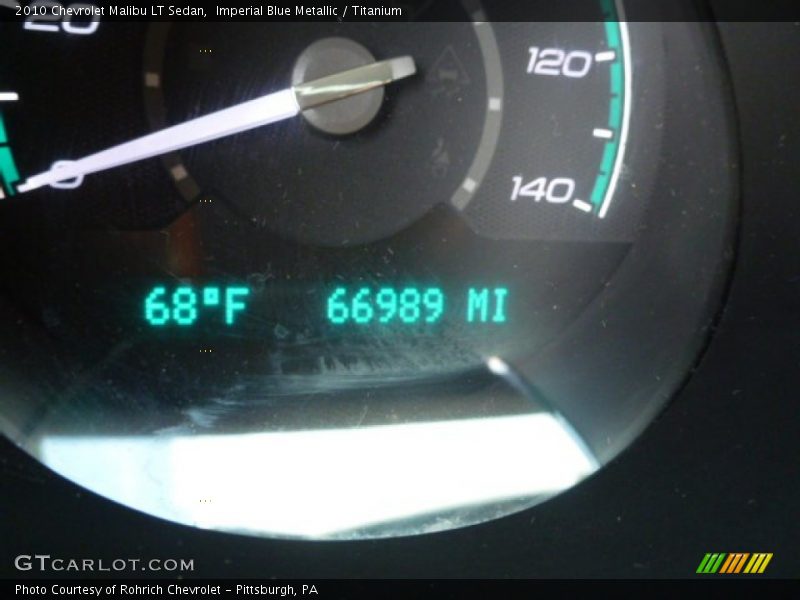 Imperial Blue Metallic / Titanium 2010 Chevrolet Malibu LT Sedan